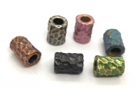 Бусина для темляка "Цилиндр" - латунь