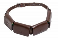 Патронташ закрытый люкс 12 кал. на 20 патронов, кожа, коричневый  (190120035)