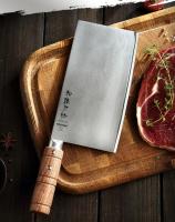 Нож кухонный для нарезки HEZHEN Cleaver сталь X9Cr18MoV, рукоять падук, угол заточки 15°