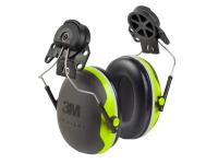Наушники противошумные 3М PELTOR X4P3, крепление на каску, ярко-зелёные