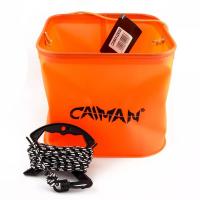 Ведро складное квадратное Caiman EVA (объём 10 л, диаметр 24 см)
