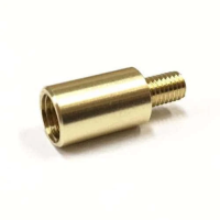 Переходник ЧИСТОGUN латунь, папа/мама, резьба дюйм. M7 на М5 к шомполам РФ и СССР,  под ерши Европа (CH-AL-12)