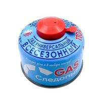 Баллон газовый СЛЕДОПЫТ 110 г, резьбовой, всесезонный (PF-FG-110R)
