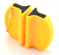 Точилка бабочка Т001 fine (керамика)/coarse(карбид вольфрама), цвет жёлтый