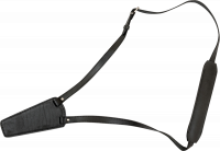 Упор для ружья на ремне, кожа, цвет черный (220420033)
