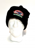 Шапка Alaskan флисовая  Black Salmon черная (AWCBSB)