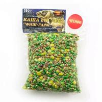 Зерновая смесь Фиш-Гарм Magic ароматизатор "Чеснок" (вакуум, 550 гр): кукуруза, горох, пшеница, перловка, просо, соя