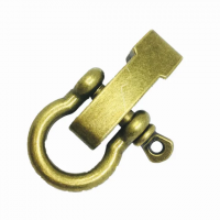 Пряжка для паракордового браслета EDC тип "О" с регулятором, цвет бронза, вес 16,2 г, ширина 27,5 мм, длина 51,8 мм