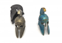 Бусина для темляка "Шлем спартанца" латунь, цвет в ассортименте