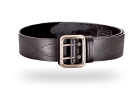 Ремень офицерский черный 50 мм кожа  (350-3)