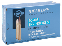 Патрон нарезной 30-06 PPU пуля SP, вес 11,7 г 