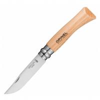 Нож хозяйственный Opinel 07 VRI - клинок 7 см, нержавеющая сталь Sandvik 12C27, рукоять бук, Viroblock (000693)