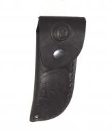 Чехол для складного ножа "Чехол №4" прошитый с тиснением "Волк" (66206)