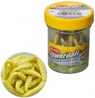 Искусственная насадка "Berkley PowerBait Yellow" Гусеница (в банке) (1109190) 