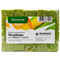 Жмых кукурузный Дунаев Конопля 10 кубиков, 300гр.