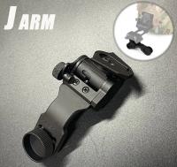 Кронштейн J Arm для крепления L4G24 на тактический шлем ПНВ PVS14 MICH, PASCGT, OpsCore 
