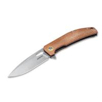 Нож складной Boker 01SC005 Toxicofera сталь 440A, рукоять микарта/сталь, замок Liner-Lock, клинок Stone Wash
