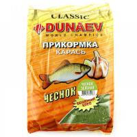 Прикормка DUNAEV "Классика" Карась Чеснок ЗЕЛЁНАЯ (0,9 кг)