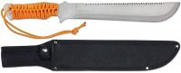 Мачете туристический Рубака Гризли T-115 SS сталь 440, цвет сталь, рукоять обмотка нейлон, чехол кордура