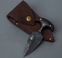 Нож тычковый Пиранья сталь У8, рукоять венге, клинок оксидирование (37928)