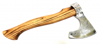 Топор "Скинер",  кованная сталь У8, рукоять из ценных пород  дерева
