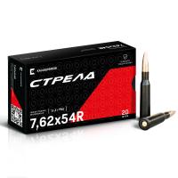 Патрон Стрела 7,62х54R с пулей FMJ массой 11,3 г Патрон Стрела 7,62х54R с пулей FMJ массой 11,3 г