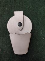 Чехол для наручников "БРС" открытого типа - кожа, цв.белый 