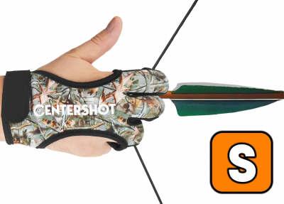 Перчатка для стрельбы из лука Centershot р.S, цвет камуфляж (AGL-005 S-CAMO)