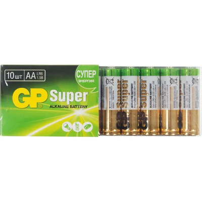 Батарейка щелочная GP SUPER  AA 1,5V алкалиновая