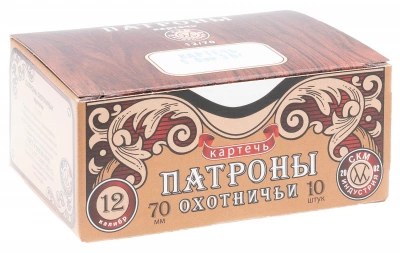 Патрон 12/70  СКМ  картечь 5,6мм  36г порох Россия Гусь 