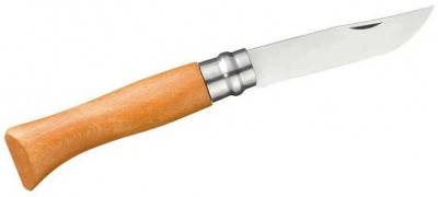 Нож хозяйственный Opinel 12 VRN - клинок 12 см, углеродистая сталь XC90, рукоять бук, замок Viroblock (113120)