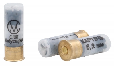 Патрон 12/70 СКМ картечь 6,2мм 29 г порох Россия
