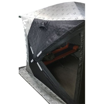 Палатка зимняя утеплённая 4-ёхместная WOODLINE ULTRA (205х205х190 см, юбка, вентиляция, 2 окна)