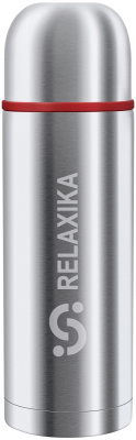 Термос Relaxika 102 (1 литр), 2 чашки, стальной (R102.1000.1)