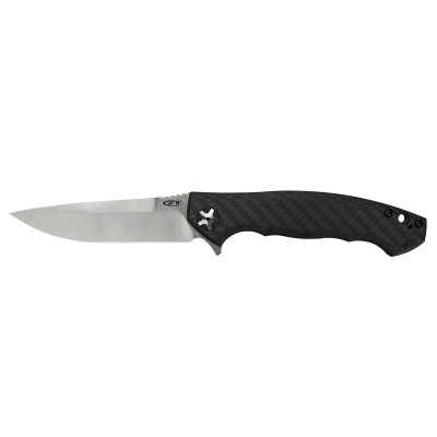 Нож складной Zero Tolerance K0452CF сталь S35VN, рукоять титан/Carbon Fiber, клинок Satin/Stonewash, замок Frame-lock