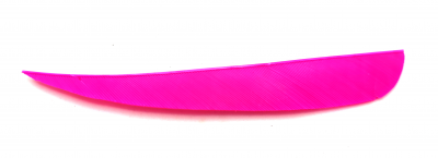 Оперение натуральное AMG 4" Parabol RW-Pink вес 0,2 г, длина 10,1 см., высота 1,3 см