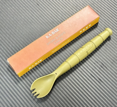 Походный набор столовых приборов (вилка, ложка, нож) KA-BAR Spork Knife 3-pack