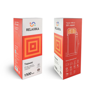 Термос универсальный для еды Relaxika 201 (1,5 литра), стальной (R201.1500.1)