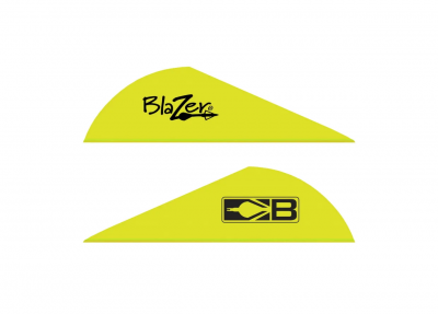 Оперение Blazer Vanes 2" цвет Neon Yellow, вес 0,38 г,  длина 5,08 см., высота 1,45 см 