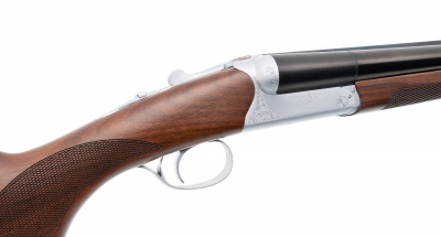 Ружьё HUGLU 200A Silver/Black кал.12х76 L-760, 1С, S/S, стандартный экстрактор 5СМЧ, ключ, кейс