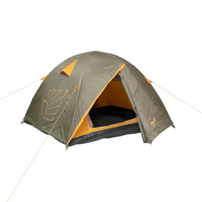 Палатка трёхместная BREEZE-3 Helios (300х210х125 см, 2 входа, москитная сетка, тент) (HS-2370-3 GO)