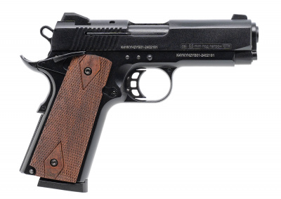 Пистолет сигнальный К 1911 KURS Compact (Colt 1911) кал.5,5 мм под патрон 10ТК, цв.чёрный