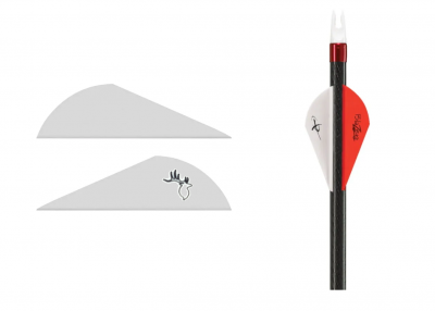 Оперение Blazer Vanes 2" цвет White, вес 0,38 г, длина 5,08 см., высота 1,45 см 