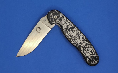 Нож складной Steel Claw "Rat01-1" сталь VG10, рукоять G10  принт на чёрном, замок Liner Lock