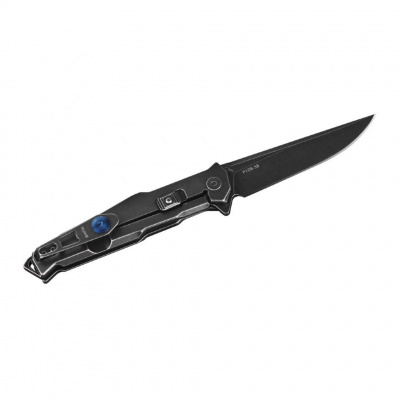 Нож складной Ruike P108-SB сталь Sandvik 14C28N, клинок Black Stonewash, рукоять 3Cr14N, замок Frame-Lock с Safety