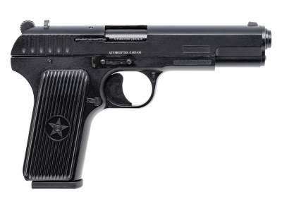 Пистолет сигнальный ТТ KURS (пистолет "Тульский Токарев") кал.5,5 мм под патрон 10ТК, цв.чёрный