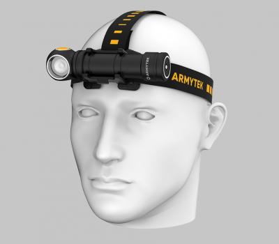 Фонарь налобный Armytek Wizard C2 Pro Max Magnet USB White Белый свет 4150 лм /до 114м / 1х21700 Li-lon (F06701C)