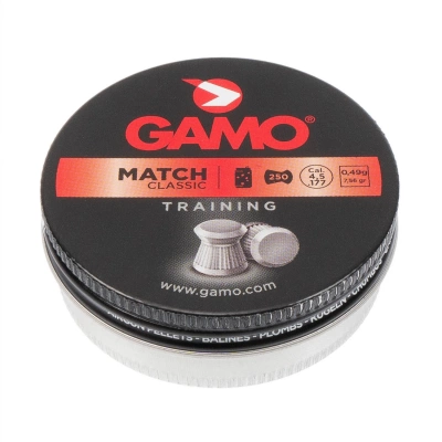 Пуля пневматическая "Gamo Match" кал. 4,5 мм (250шт.) 0,49 г