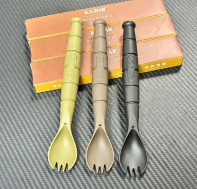 Походный набор столовых приборов (вилка, ложка, нож) KA-BAR Spork Knife 3-pack