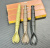 Походный набор столовых приборов (вилка, ложка, нож) KA-BAR Spork Knife 3-pack